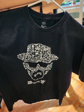 Breaking Bad Black Graphic T-Shirt - Heisenberg Design